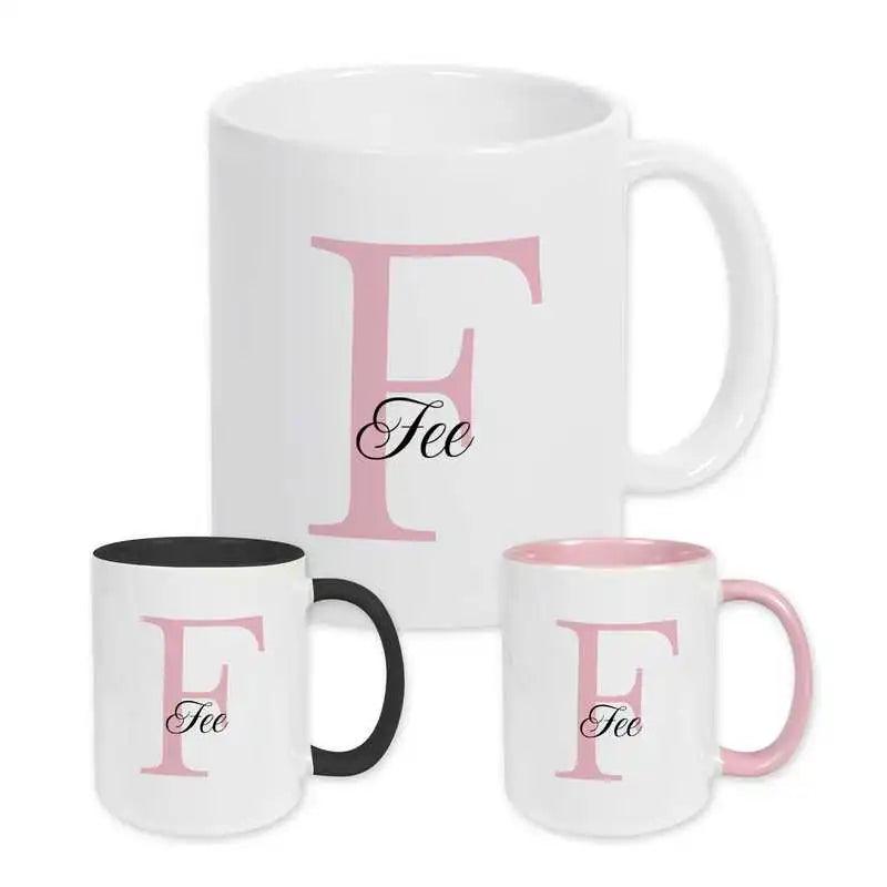 Keramik Tasse mit Namen | Motiv 3 | Fee - Druckerino