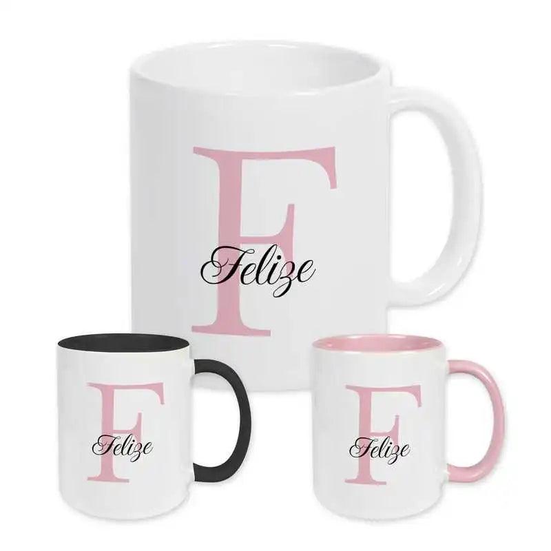 Keramik Tasse mit Namen | Motiv 3 | Felize - Druckerino