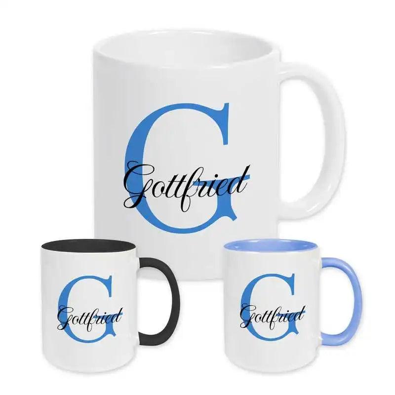 Keramik Tasse mit Namen | Motiv 3 | Gottfried - Druckerino