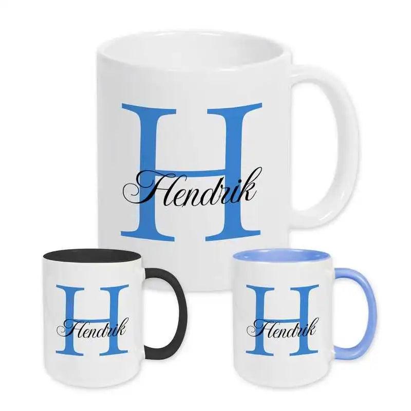 Keramik Tasse mit Namen | Motiv 3 | Hendrik - Druckerino