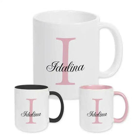 Keramik Tasse mit Namen | Motiv 3 | Idalina - Druckerino