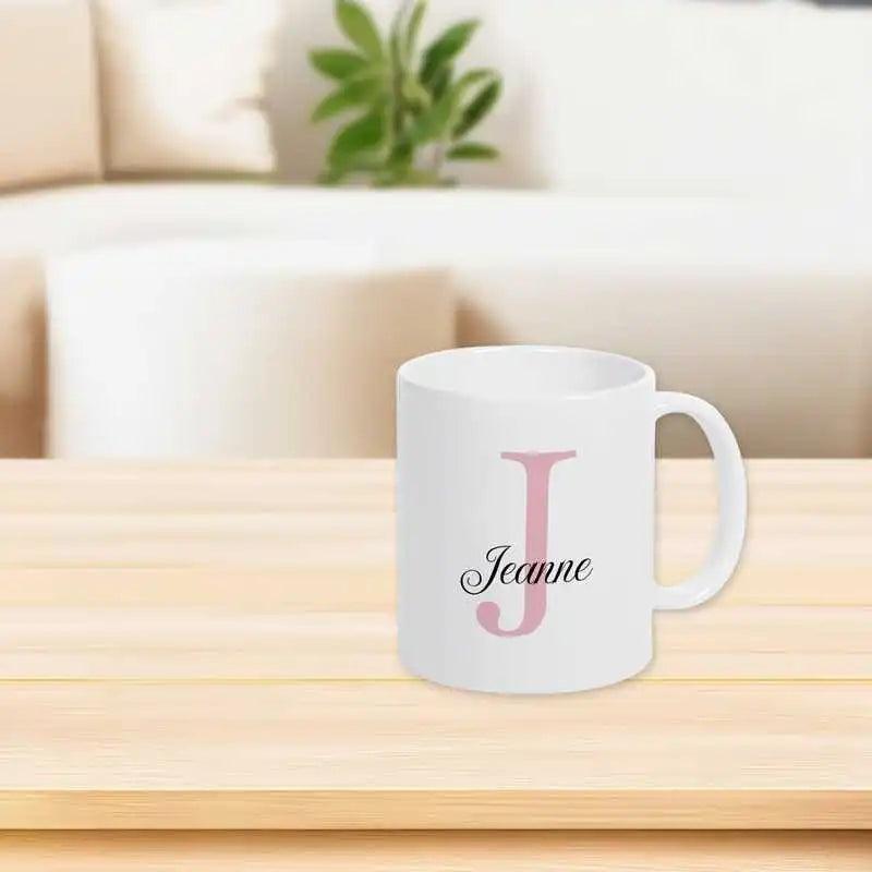 Keramik Tasse mit Namen | Motiv 3 | Jeanne - Druckerino