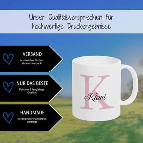 Keramik Tasse mit Namen | Motiv 3 | Kiani - Druckerino