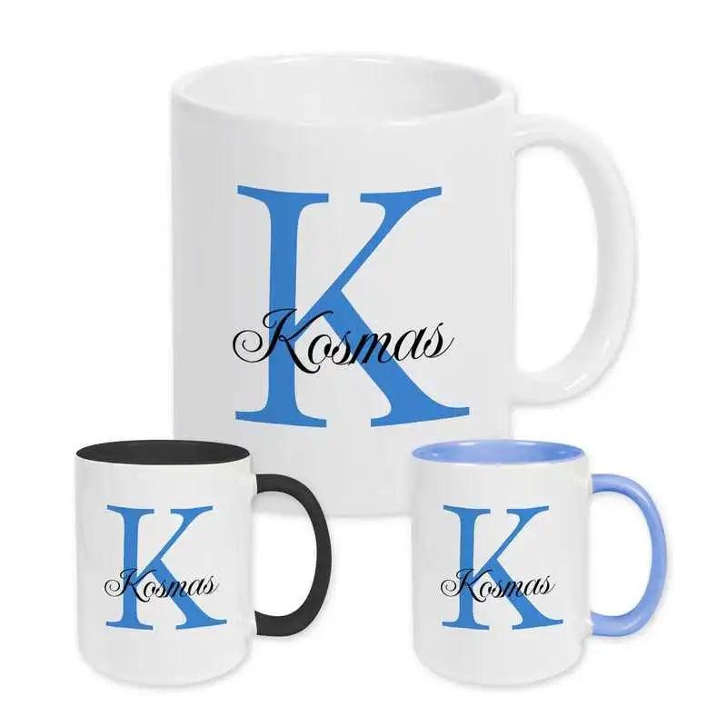 Keramik Tasse mit Namen | Motiv 3 | Kosmas - Druckerino