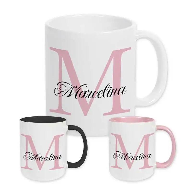 Keramik Tasse mit Namen | Motiv 3 | Marcelina - Druckerino