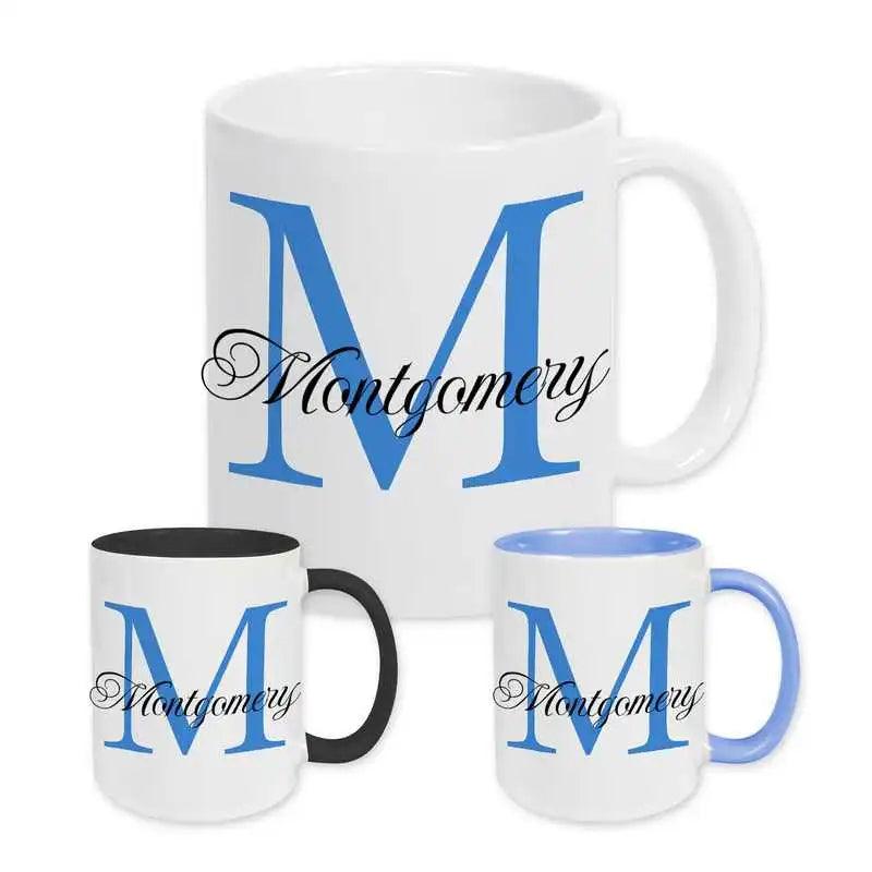 Keramik Tasse mit Namen | Motiv 3 | Montgomery - Druckerino