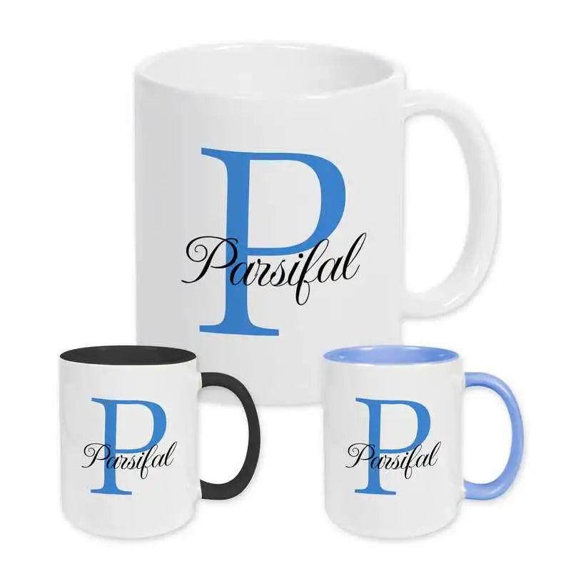 Keramik Tasse mit Namen | Motiv 3 | Parsifal - Druckerino