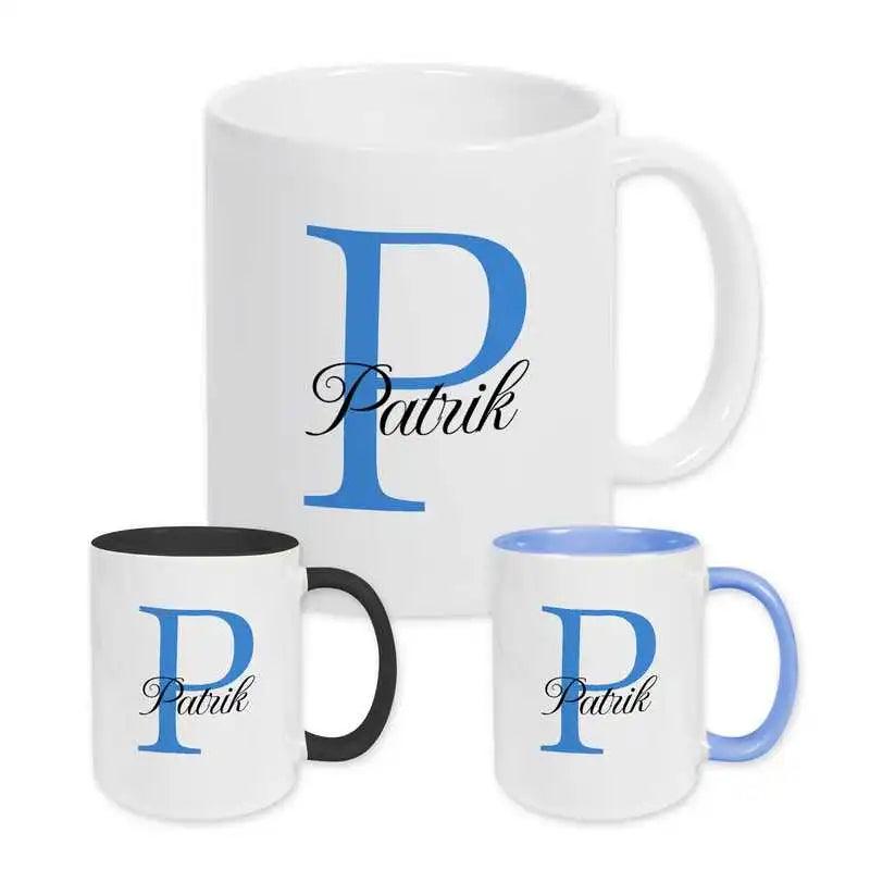 Keramik Tasse mit Namen | Motiv 3 | Patrik - Druckerino