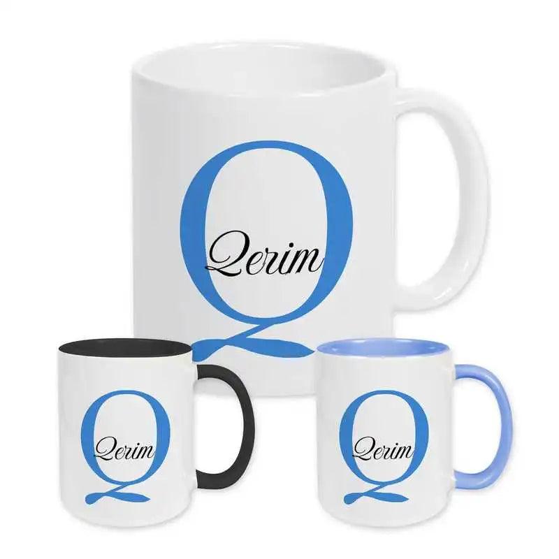 Keramik Tasse mit Namen | Motiv 3 | Qerim - Druckerino