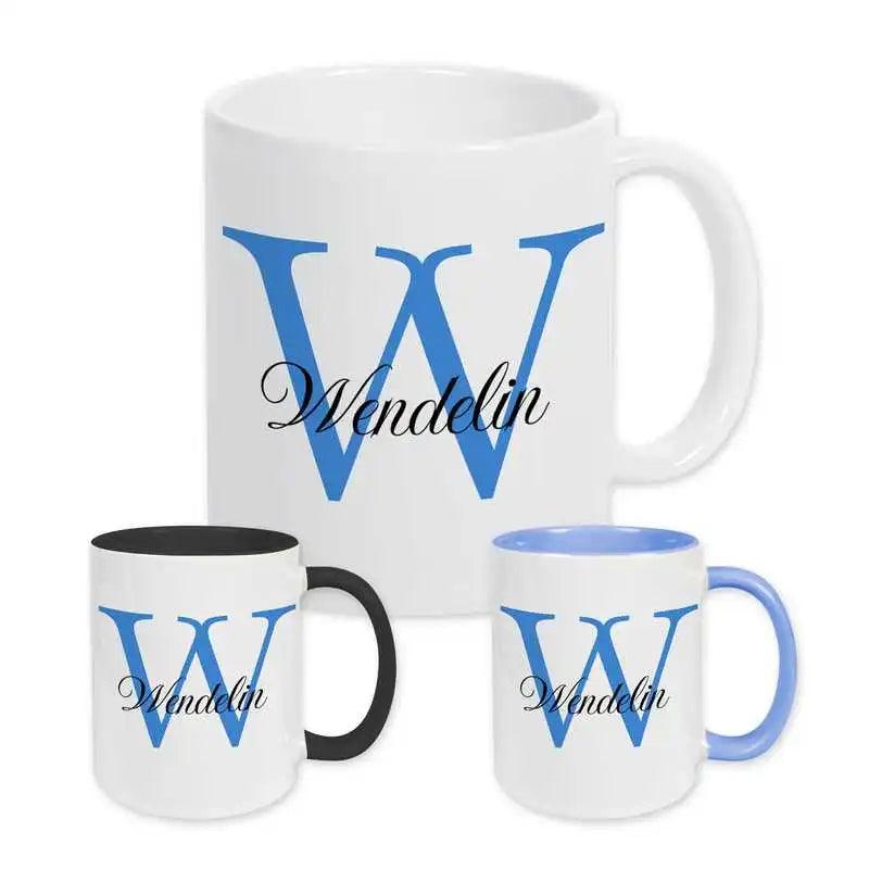 Keramik Tasse mit Namen | Motiv 3 | Wendelin - Druckerino