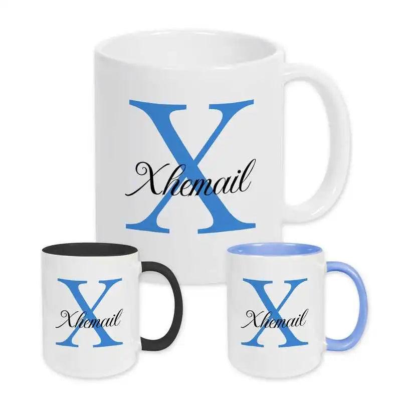 Keramik Tasse mit Namen | Motiv 3 | Xhemail - Druckerino