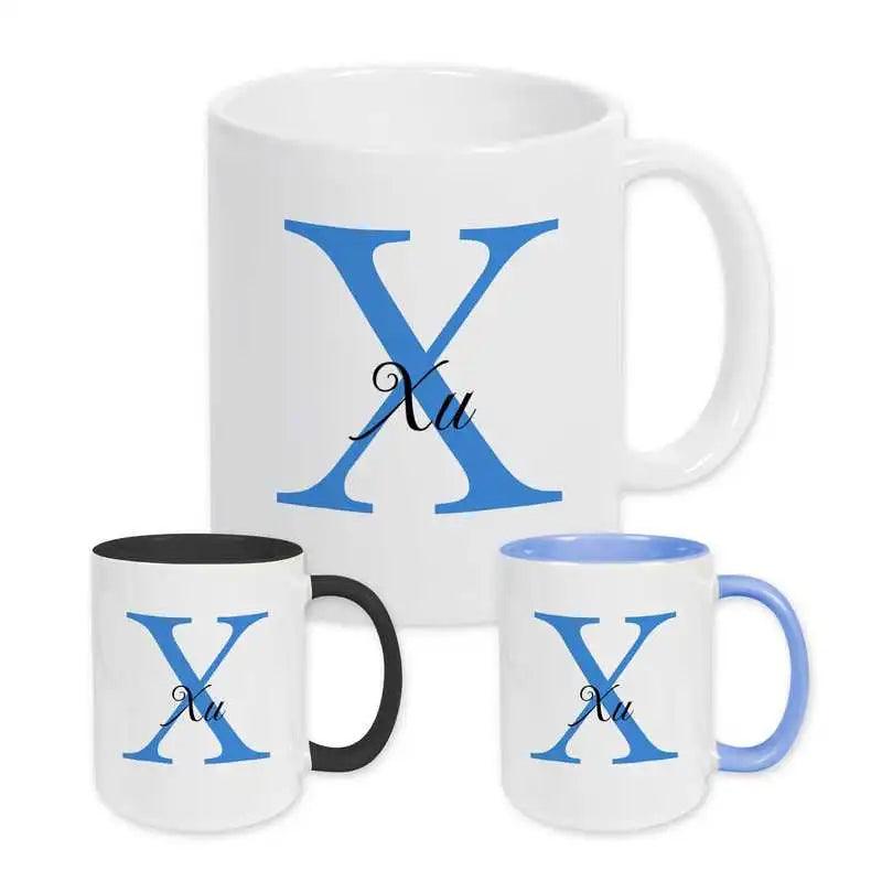 Keramik Tasse mit Namen | Motiv 3 | Xu - Druckerino