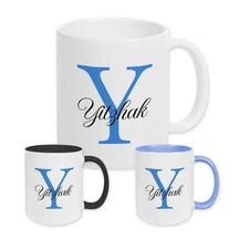 Keramik Tasse mit Namen | Motiv 3 | Yitzhak - Druckerino