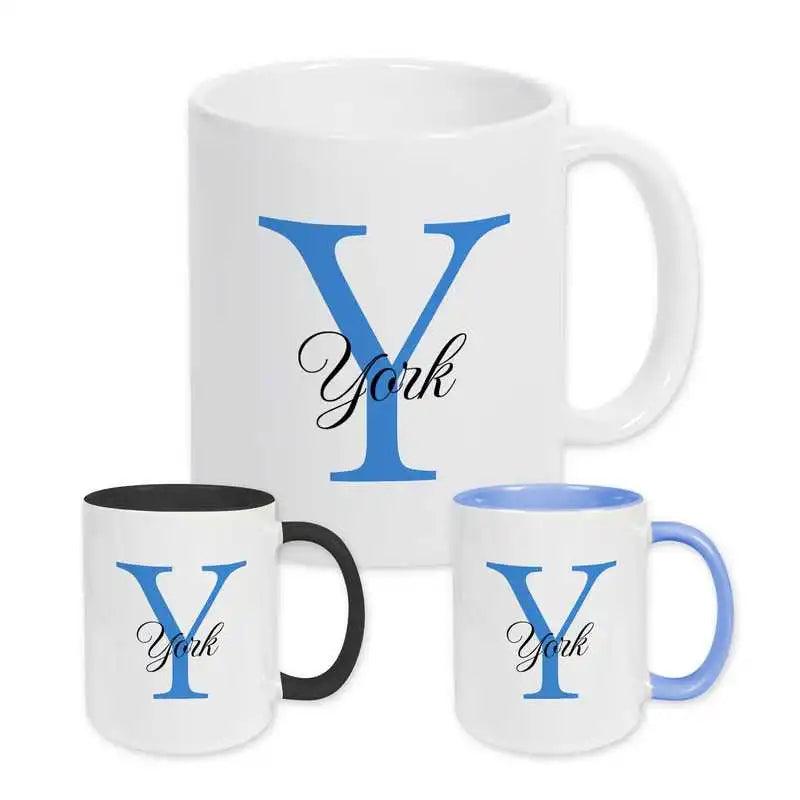 Keramik Tasse mit Namen | Motiv 3 | York - Druckerino