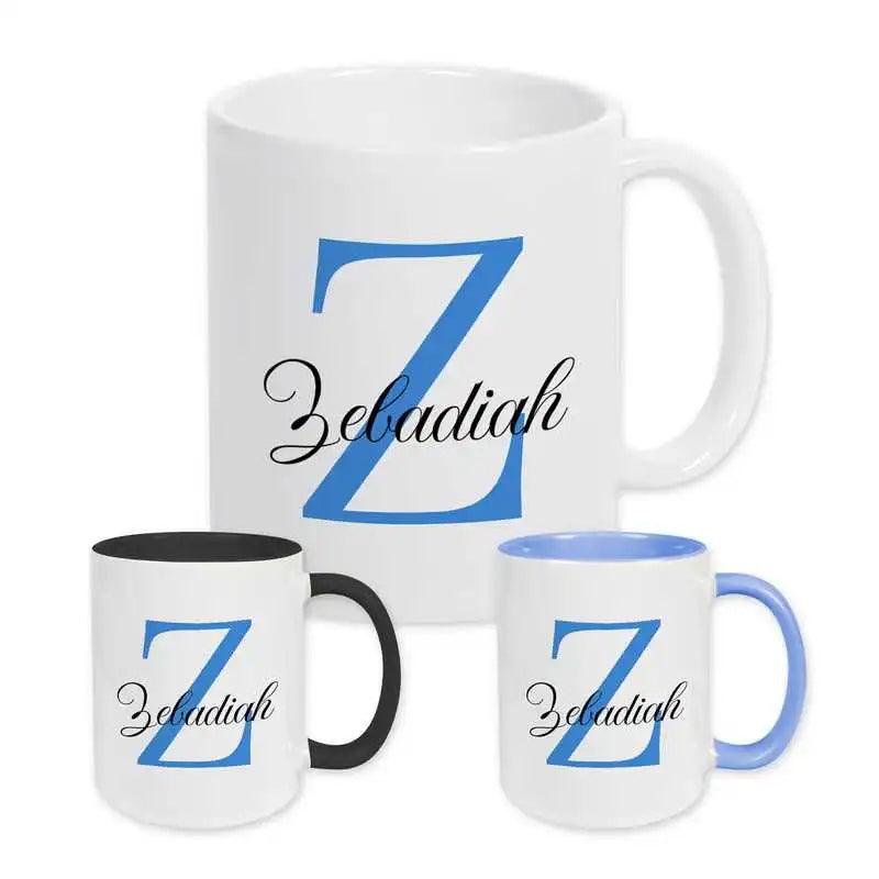 Keramik Tasse mit Namen | Motiv 3 | Zebadiah - Druckerino