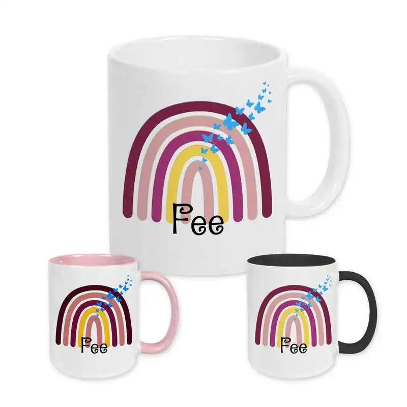 Keramik Tasse mit Namen | Motiv 4 | Fee - Druckerino