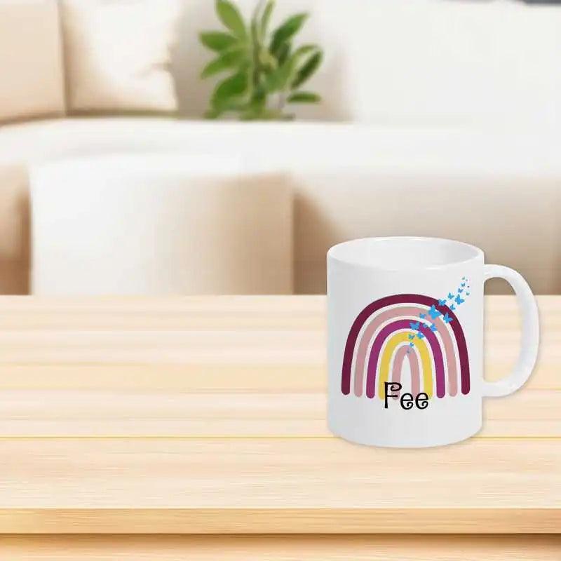 Keramik Tasse mit Namen | Motiv 4 | Fee - Druckerino