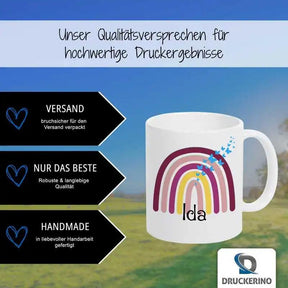 Keramik Tasse mit Namen | Motiv 4 | Ida - Druckerino