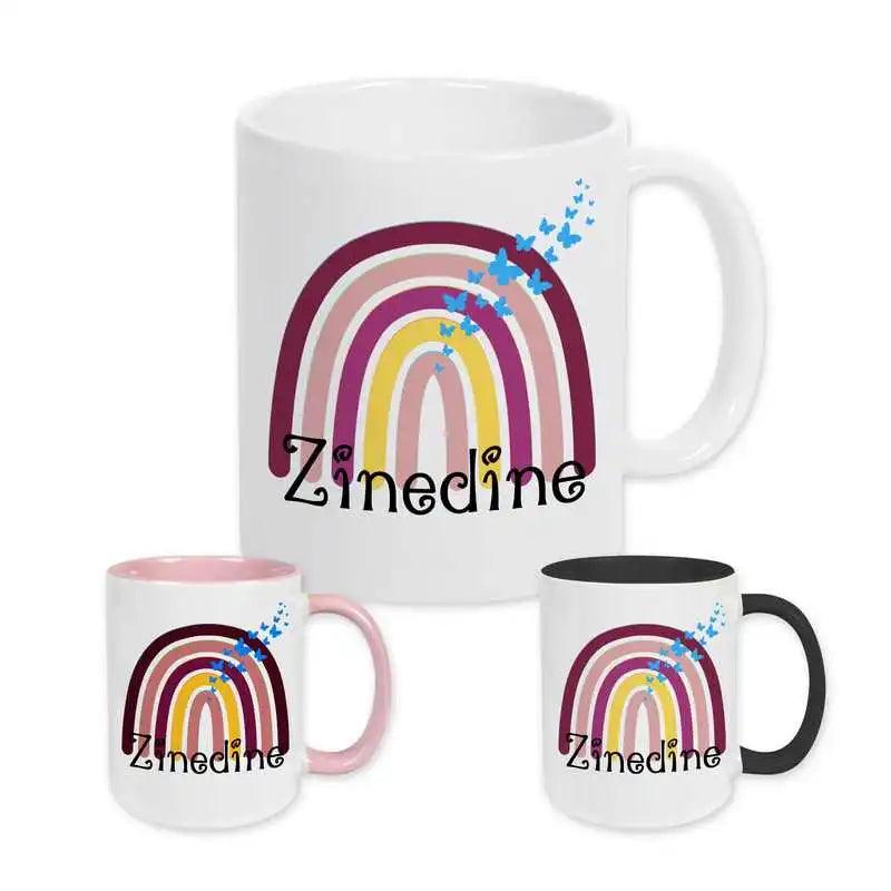 Keramik Tasse mit Namen | Motiv 4 | Zinedine - Druckerino
