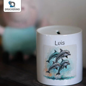 Kinder Spardose | Delfin-Abenteuer - Druckerino