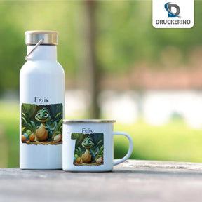 Kinder Trinkflasche Abenteuer Dinosaurier - Druckerino