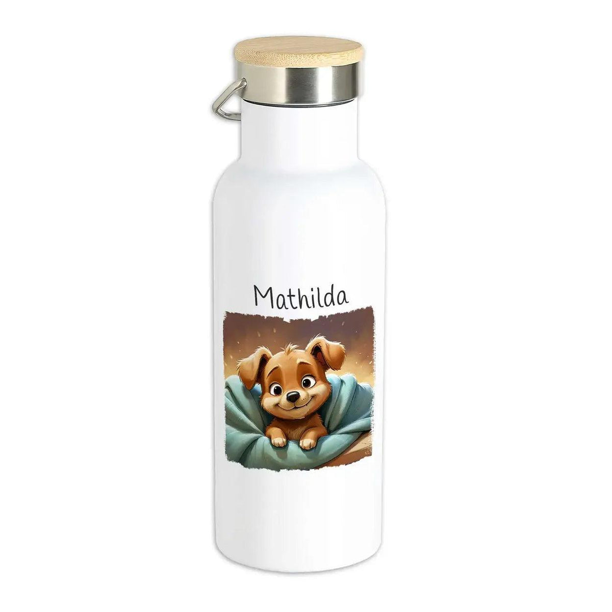 Kinder Trinkflasche Abenteuerfreund Welpe - Druckerino