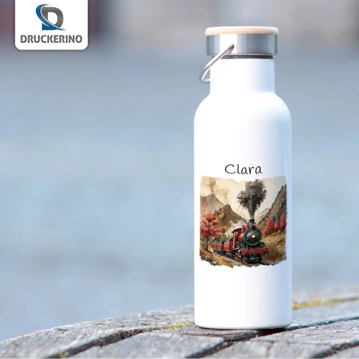 Kinder Trinkflasche Abenteuerzug - Druckerino