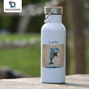 Kinder Trinkflasche Delphin - Druckerino