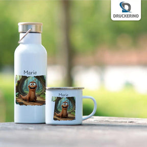 Kinder Trinkflasche Erdabenteurer - Druckerino