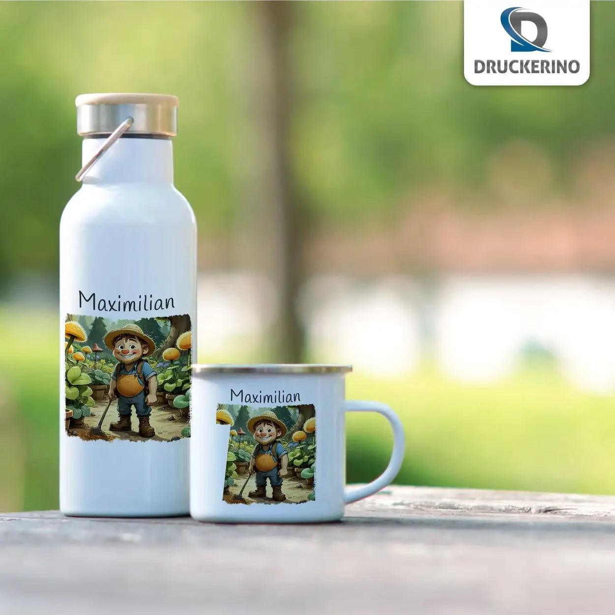 Kinder Trinkflasche Feldkobold - Druckerino