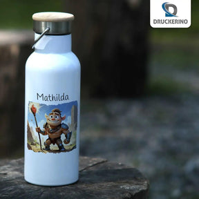 Kinder Trinkflasche Feuerstab-Krieger - Druckerino