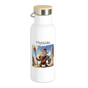 Kinder Trinkflasche Feuerstab-Krieger - Druckerino