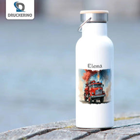 Kinder Trinkflasche Feuerwehrheld - Druckerino