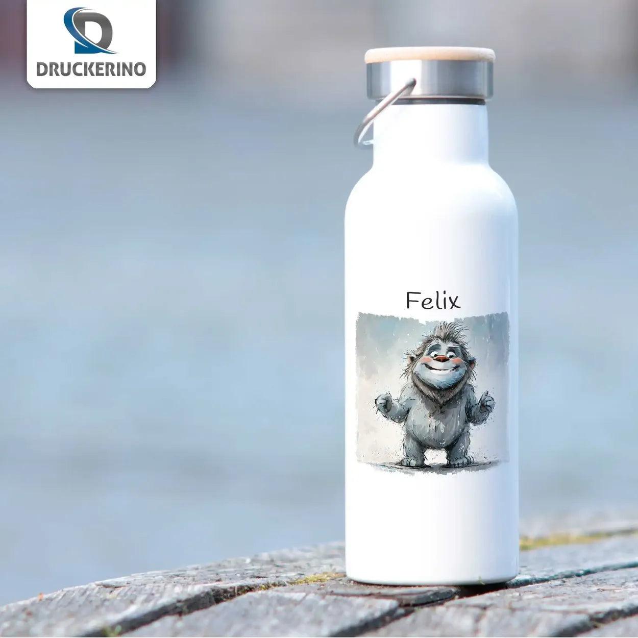 Kinder Trinkflasche Freches Kuschelmonster - Druckerino