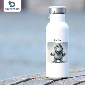 Kinder Trinkflasche Freches Kuschelmonster - Druckerino