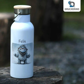 Kinder Trinkflasche Freches Kuschelmonster - Druckerino