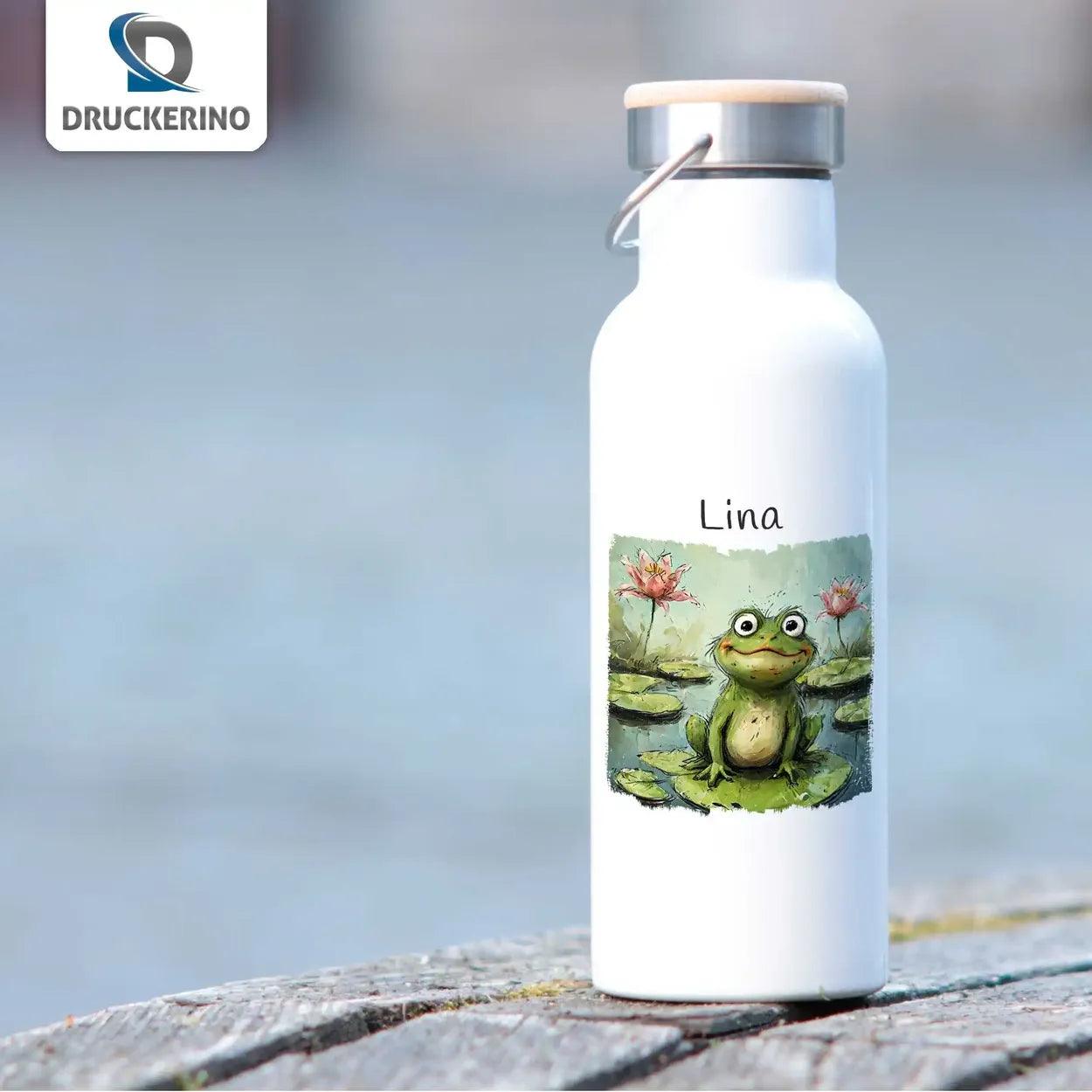 Kinder Trinkflasche Froschteichzauber - Druckerino