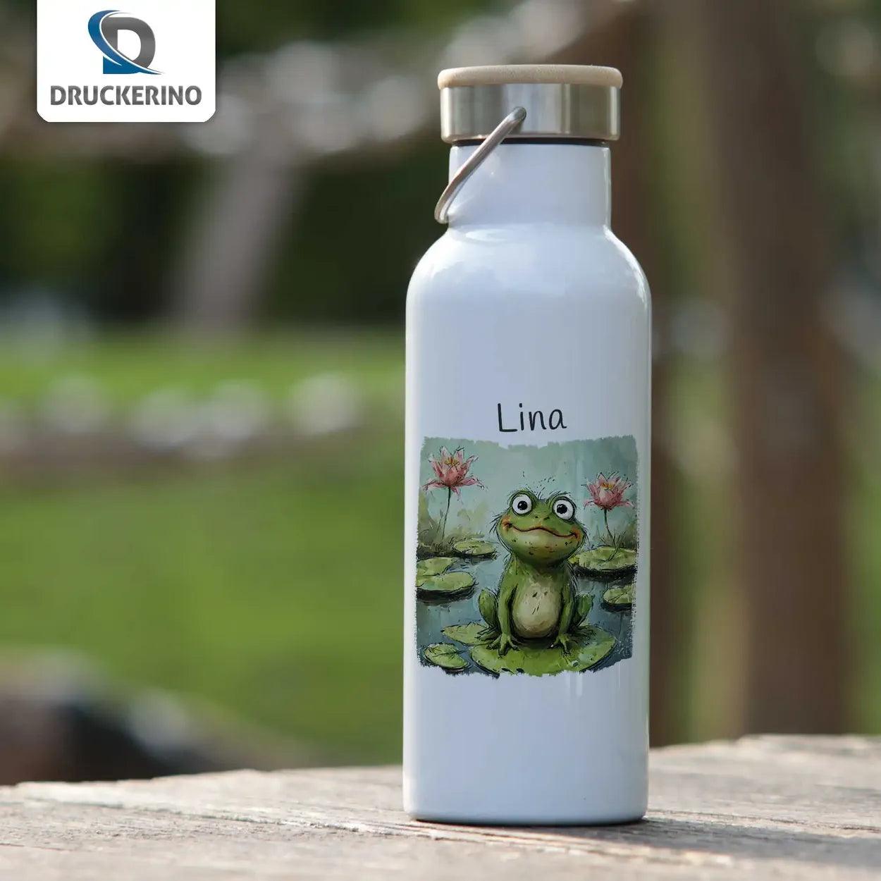 Kinder Trinkflasche Froschteichzauber - Druckerino