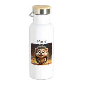 Kinder Trinkflasche Glücklicher Igel - Druckerino
