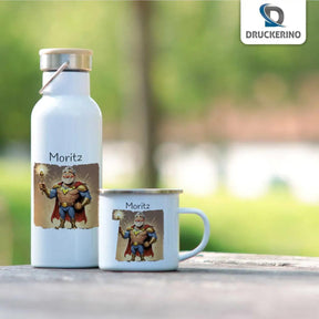 Kinder Trinkflasche Goldritter - Druckerino