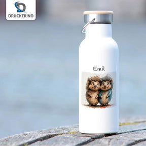 Kinder Trinkflasche Igel-Freundschaft - Druckerino