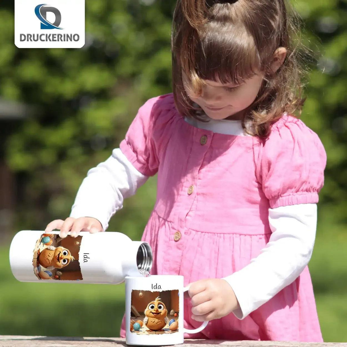 Kinder Trinkflasche Küken - Druckerino