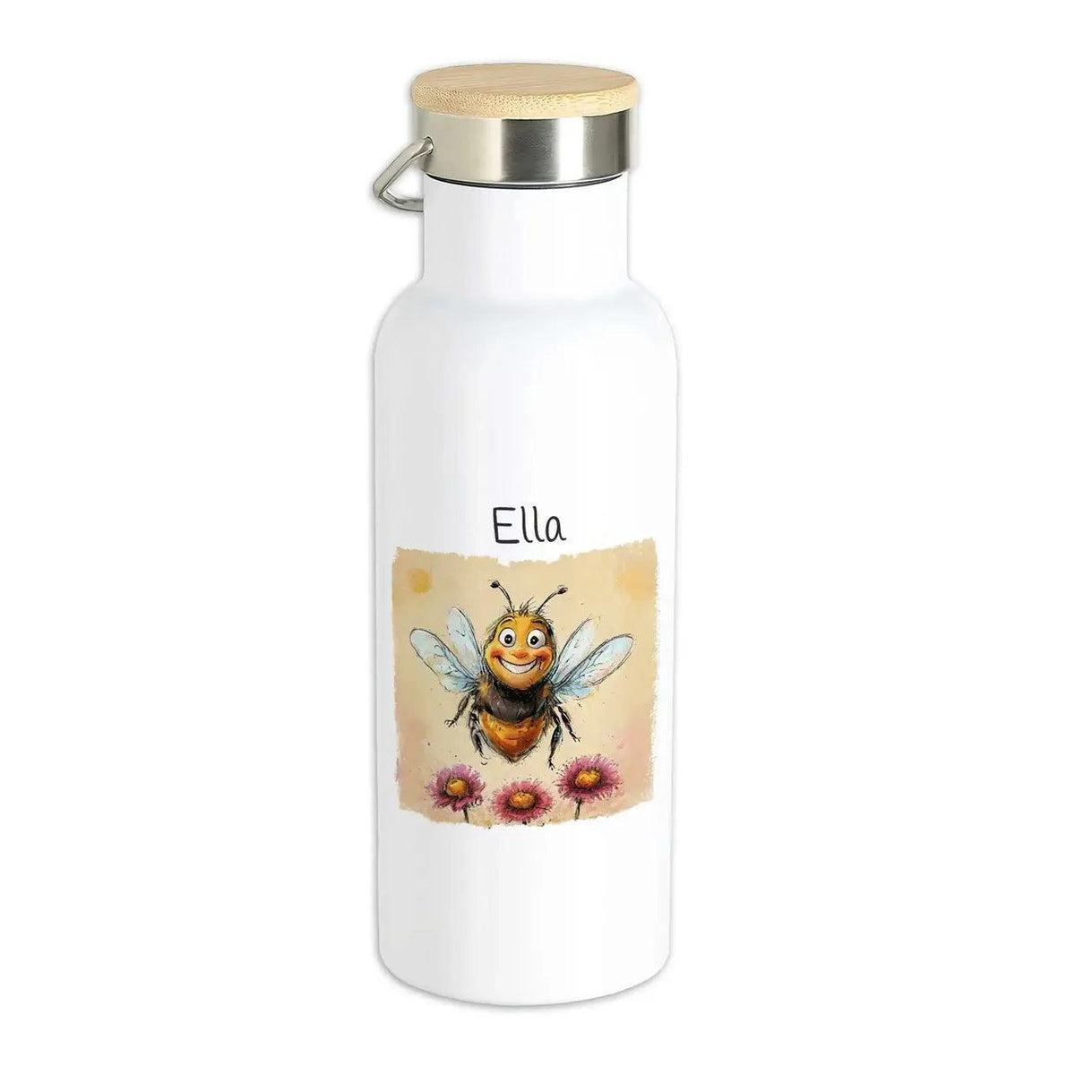Kinder Trinkflasche Lächelnde Biene - Druckerino
