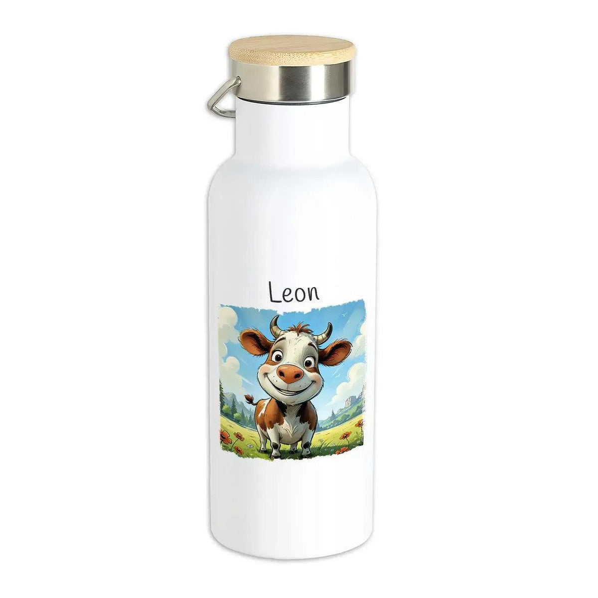 Kinder Trinkflasche Lustiges Kälbchen - Druckerino
