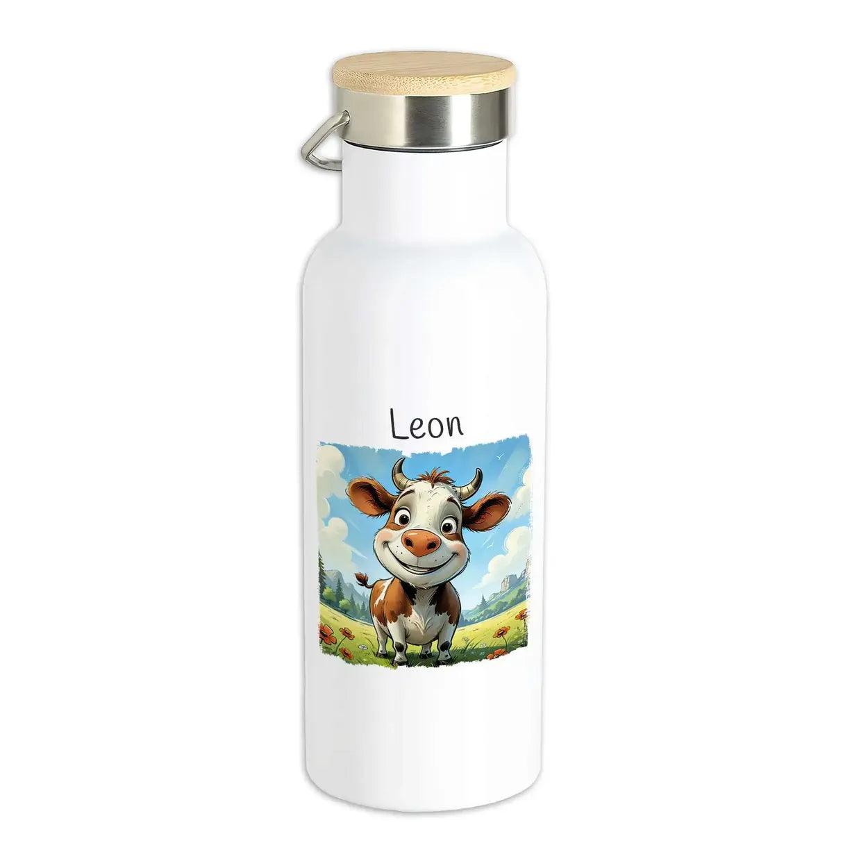 Kinder Trinkflasche Lustiges Kälbchen - Druckerino