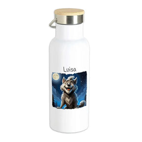 Kinder Trinkflasche Mondwolf - Druckerino