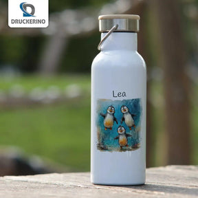 Kinder Trinkflasche Pinguin-Power - Druckerino