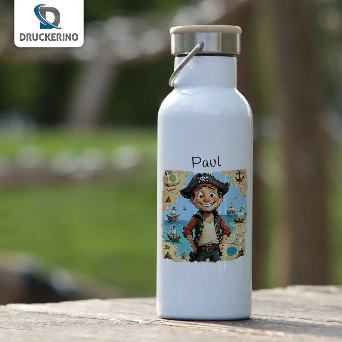 Kinder Trinkflasche Schiff ahoi - Druckerino