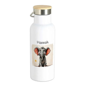Kinder Trinkflasche Träumender Elefant - Druckerino