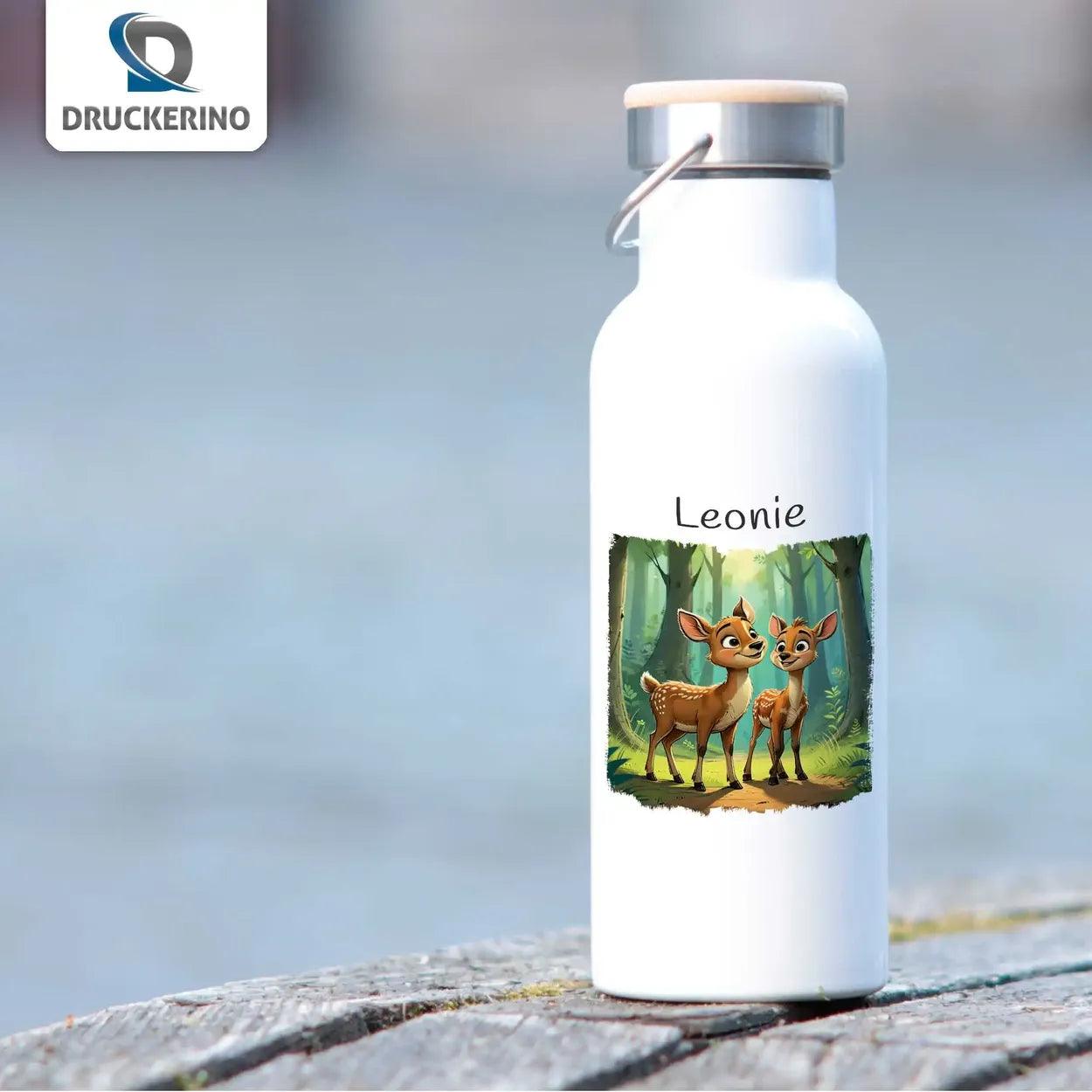 Kinder Trinkflasche Waldgeflüster - Druckerino